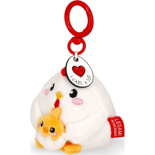Legami Plush Key Ring -  Soft! - Tiny Hen SPK0011 8052694029746