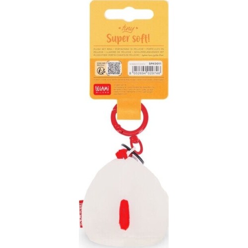 Legami Plush Key Ring -  Soft! - Tiny Hen SPK0011 8052694029746