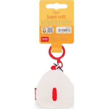 Legami Plush Key Ring -  Soft! - Tiny Hen SPK0011 8052694029746