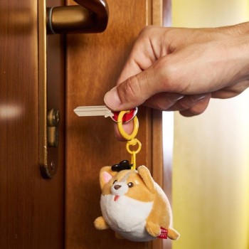 Legami Plush Key Ring -  Soft! - Tiny Corgi SPK0005 8052694028060