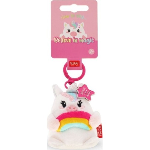 Legami Plush Key Ring -  Soft! - Tiny Unicorn SPK0003 8052694028046