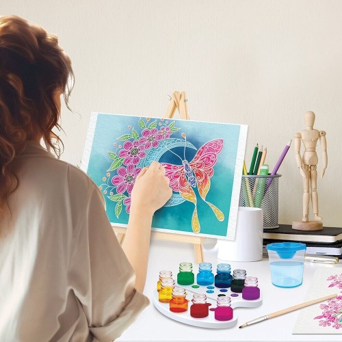 As company Happi Hobbi Happihobbi Waterproofing Waterproof Painting Wooden Era Painting Set For 7+ Years Sunflower 1038-11043 / 