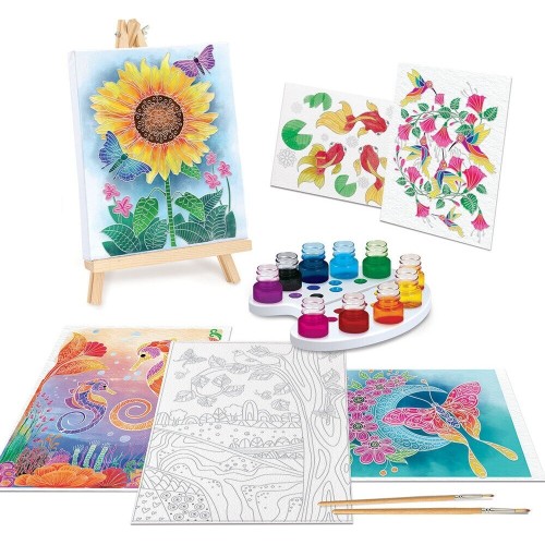 As company Happi Hobbi Happihobbi Waterproofing Waterproof Painting Wooden Era Painting Set For 7+ Years Sunflower 1038-11043 / 