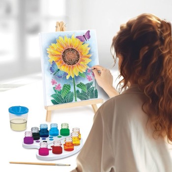 As company Happi Hobbi Happihobbi Waterproofing Waterproof Painting Wooden Era Painting Set For 7+ Years Sunflower 1038-11043 / 