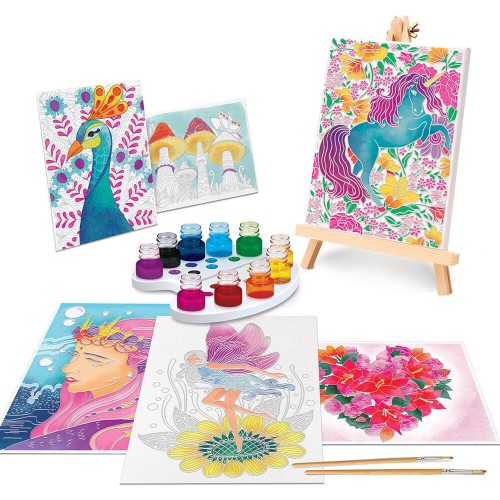 As company Happihobbi Waterproofing Waterproof Painting Wooden Era Painting Set For 7+ Years Unicorn 1038-11043 / 2 520306811143