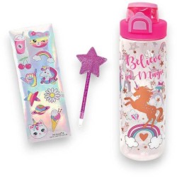 Hot Focus Unicorn Pop-Open Water Bottle Writing Fun 700Ml HF412UC 842817048963