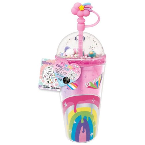 Hot Focus Παγούρι Rainbow Crystal Cool Cup Με Καλαμάκι 450Ml HF401NRB 842817091686