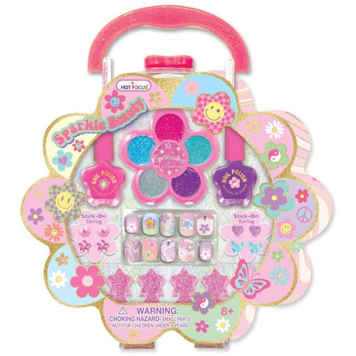 Hot Focus Sparkle Beauty Set Groovy Flower HF060GF 842817038797