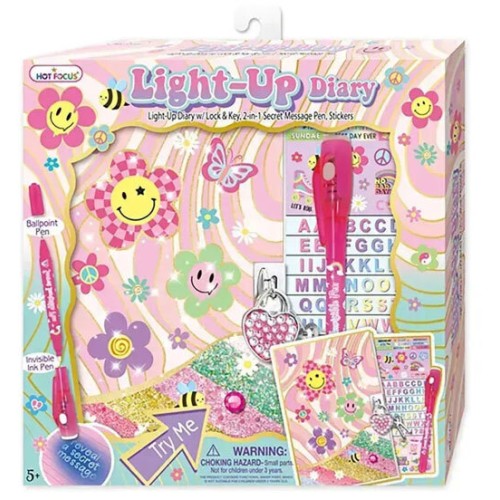 Hot Focus Light Up Diary Groovy Flower HF249GF 842817038957