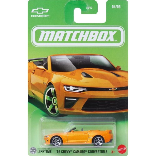Mattel Matchbox Die-Cast 1:64 Scale Toy Car Or Truck, Mbx 16 Camaro Convertibl  GGF12 / JCG55 194735270491