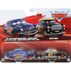Mattel Disney Pixar Cars Disney And Pixar Cars 2-Pack, Set Of 2 1:55 Scale Die-Cast Toy Vehicles Dirt Track Hudson DXV99 / JDH44