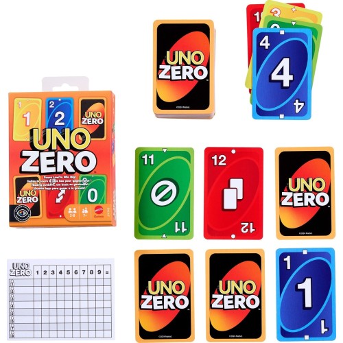 Mattel Games Uno Zero Παιχνίδι Καρτών  JHH48 194735331857