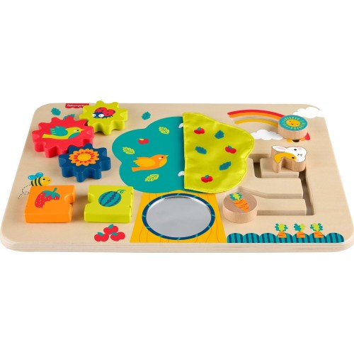 Mattel Fisher-Price  Wooden Activity Station Εκπαιδευτικό Παιχνίδι JDM53 194735287864