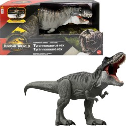 Mattel Jurassic World Rebirth Super Colossal Tyrannosaurus Rex Action Figure, T-Rex Dinosaur Movie Toy JGB52 194735309467