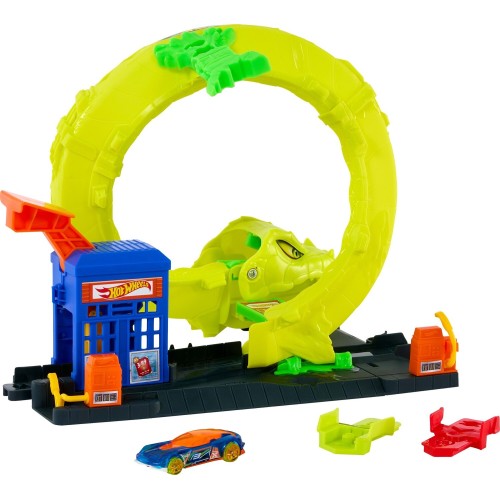 Mattel Hot Wheels Hw City- Πίστες Με Θηρια Snake Spiral Attack City Όχημα Παιχνίδι HDR29 / JBM63 194735264063