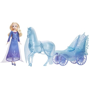 Mattel Disney Frozen Elsa Fashion Doll With Dress & Nokk With Adventure Carriage JBG56 194735259724