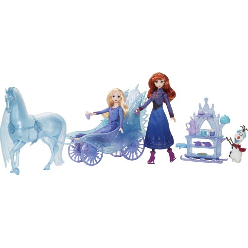 Mattel Disney Frozen Elsa Fashion Doll With Dress & Nokk With Adventure Carriage JBG56 194735259724