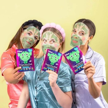 7th Heaven Dragon Face Mask Panthenol 25Gr – Cloth Beauty Mask With Design Ages 8+ Vegan 6648 083800066483