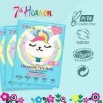 7th Heaven Lamacorn Face Mask Coconut & Papaya 25Gr – Cloth Beauty Mask With Pattern Ages 8+ Vegan 6498 083800064984
