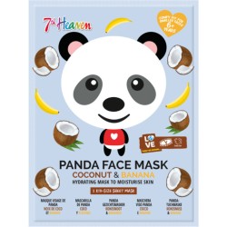7th Heaven Panda Face Mask Coconut & Banana Children's Moisturizing Face Mask 28Gr 4784 083800047840