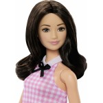 Mattel Barbie Fashionistas Doll, Black Hair & Pink Gingham Dress FBR37 / HRH21 194735176649
