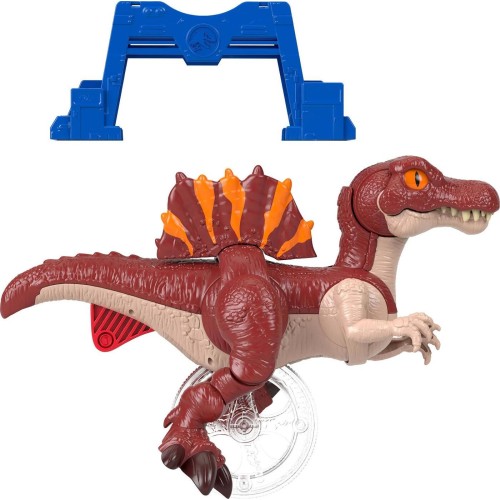 Mattel Fisher-Price  Imaginext Jurassic World Rebirth Dinosaur Toy, Sprinting Spinosaurus Figure With Lunge & Chomp Motion, 9 In