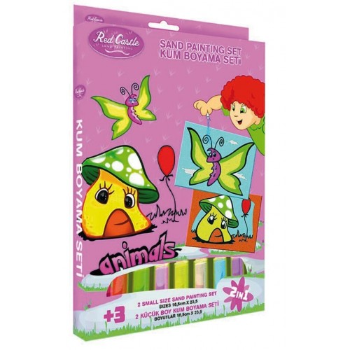 Red Castle Sand Painting Cards Ζωγραφίζω Με Άμμο Πεταλούδες DS202 8699296253508