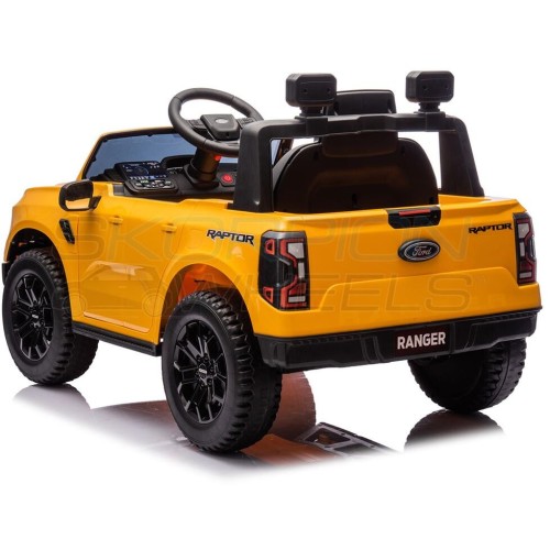 Skorpion Wheels Ηλεκτροκίνητο Αυτοκίνητο Ford F150 Raptor Original License 12V - Κίτρινο 5246083Y 5201671009179