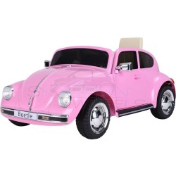 Skorpion Wheels Ηλεκτροκίνητο Αυτοκίνητο Volkswagen Beetle Original License 12V Ροζ 5246018R 5201670999976