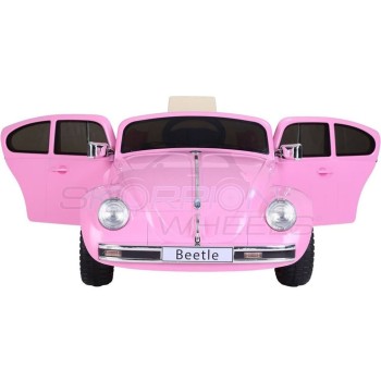 Skorpion Wheels Ηλεκτροκίνητο Αυτοκίνητο Volkswagen Beetle Original License 12V Ροζ 5246018R 5201670999976