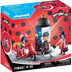 Playmobil Miraculous LadyBug Miraculous: Βόλτα Με Σκούτερ Στο Παρίσι 71864 4008789718648