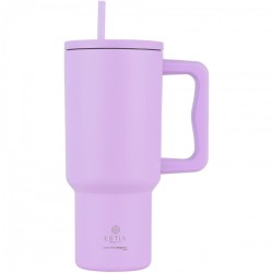 Estia Estia Thermos Straw Tumbler XL Save The Aegean 900Ml Lavender Purple 01-32159 5207158032159