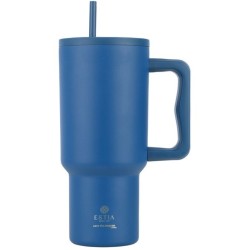 Estia Estia Thermos Straw Tumbler XL Save The Aegean 900Ml Denim Blue 01-32166 5207158032166
