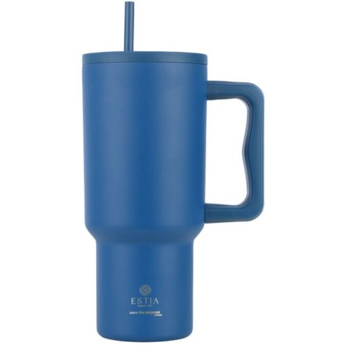 Estia Θερμός Estia Με Καλαμάκι XL Save The Aegean 900Ml Denim Blue 01-32166 5207158032166