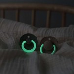 Pacifiers Bibs Colour 2Pcs Latex No 1 Glow Iron/Baby Blue 12.110266 | Toys-shop.gr