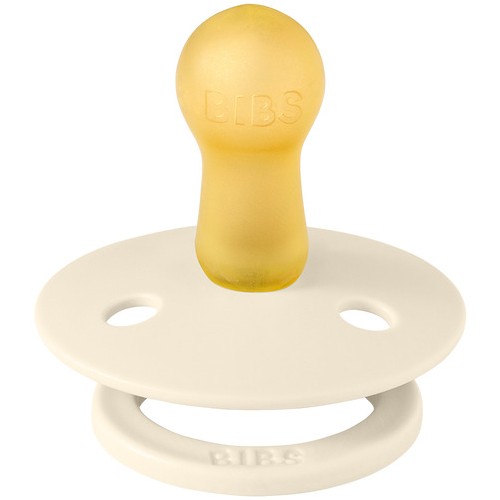 BIBS Pacifier Set Round 2Pcs. COLOUR – IVORY/BLUSH No1 12.110256 | Toys-shop.gr