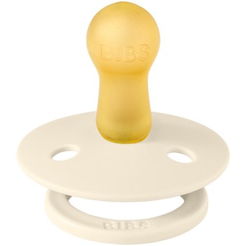 BIBS Pacifier Set Round 2Pcs. COLOUR – IVORY/BLUSH No1 12.110256 | Toys-shop.gr