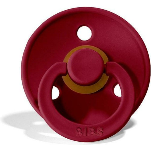 BIBS Pacifiers 2Pcs Rubber 0-6M Ivory/Ruby 12.110264 | Toys-shop.gr