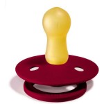 BIBS Pacifiers 2Pcs Rubber 0-6M Ivory/Ruby 12.110264 | Toys-shop.gr