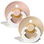 Bibs Rubber Pacifiers For 0-6 Months Colour Night Dark Blush / Vanilla 2Pcs 12.2121425 | Toys-shop.gr