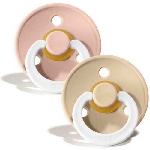 Bibs Πιπίλες Καουτσούκ Για 0-6 Μηνών Colour Νυκτός Dark Blush / Vanilla 2Τμχ 12.2121425 | Toys-shop.gr