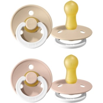 Bibs Πιπίλες Καουτσούκ Για 0-6 Μηνών Colour Νυκτός Dark Blush / Vanilla 2Τμχ 12.2121425 | Toys-shop.gr