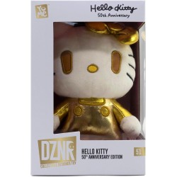 Yume Hello Kitty (50Th Anniversary) Plush Figure, 18 Cm Golden Edition TOY-0141 4895217516828