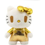 Yume Hello Kitty (50Th Anniversary) Plush Figure, 18 Cm Golden Edition TOY-0141 4895217516828