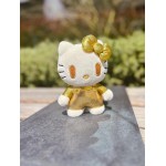 Yume Hello Kitty (50Th Anniversary) Plush Figure, 18 Cm Golden Edition TOY-0141 4895217516828