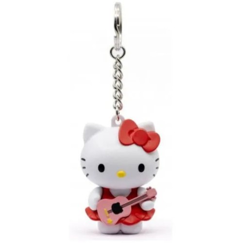 YuMe Hello Kitty And Friends - Hello Kitty With Guitar Keychain TOY-0157 4895217516668