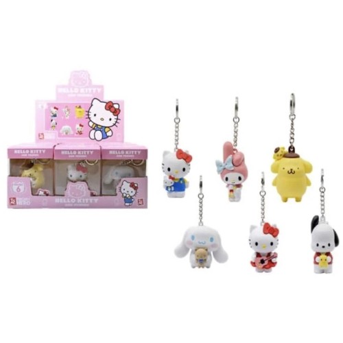 YuMe Hello Kitty And Friends - Hello Kitty With Guitar Keychain TOY-0157 4895217516668