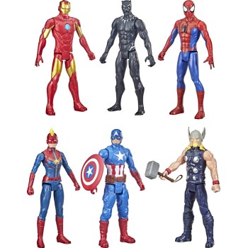 Hasbro Marvel Avengers Marvel Titan Hero 6 Action Figures Multipack 30Cm Children's Toy Figure F2861 5010993918430