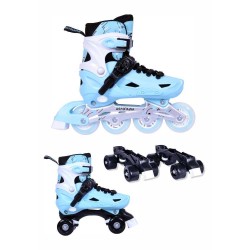 ΑΘΛΟΠΑΙΔΙΑ 10306 Warning Skates/roller Skates 2 in 1 - Mint Mint Mint, Size 35-38 002.10306/INLR/MN/35 9985777013389