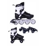 ΑΘΛΟΠΑΙΔΙΑ 10306 αυξομειούμενα πατίνια/roller skates 2 σε 1 - μαύρο χρώμα μαύρο, μέγεθος 35-38 002.10306/INLR/M/35 9985777013327